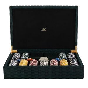 Luxury Kith Kithmas Monogram Debossed Suede Poker Set! ***NEW***